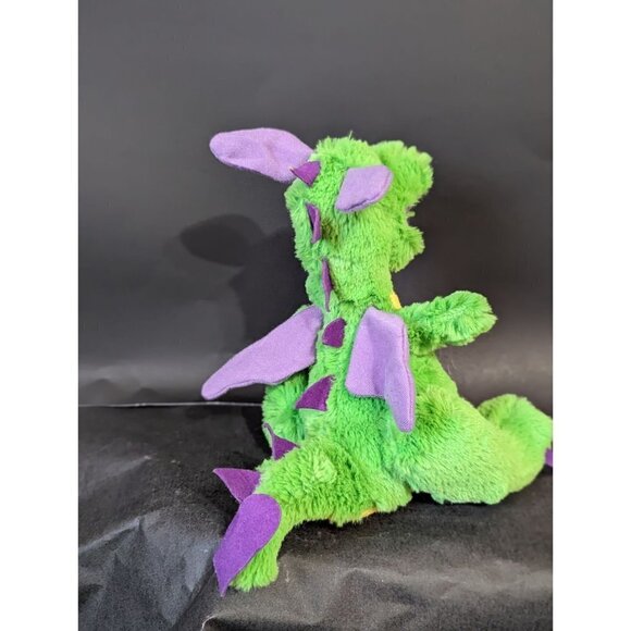 Steven Smith Green Dragon Plush Purple Wings And Ears 8 inch Stuffed Animal Toy - Picture 2 of 9